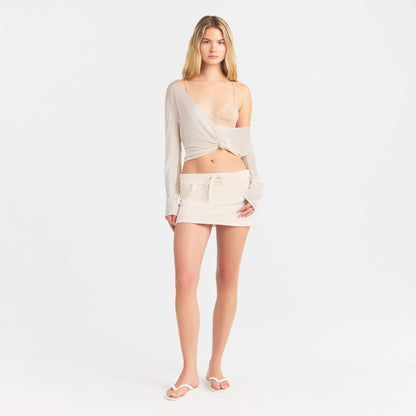 Slinky Knit Deep Plunge Top