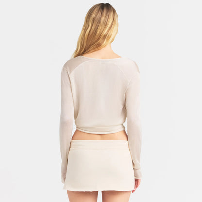 Slinky Knit Deep Plunge Top