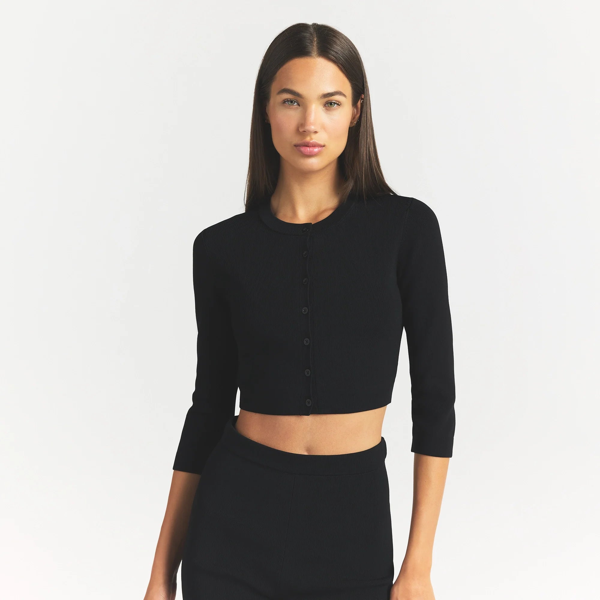 Refined Knit Cropped Cardigan