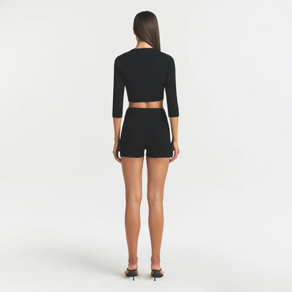 Refined Knit Cropped Cardigan