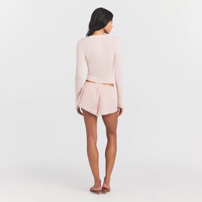 Sheer Modal Crewneck Henley