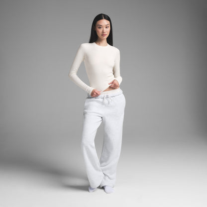 Cotton Rib Long Sleeve T-shirt