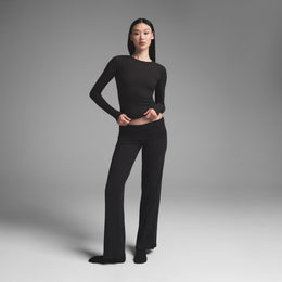 Cotton Rib Long Sleeve T-shirt