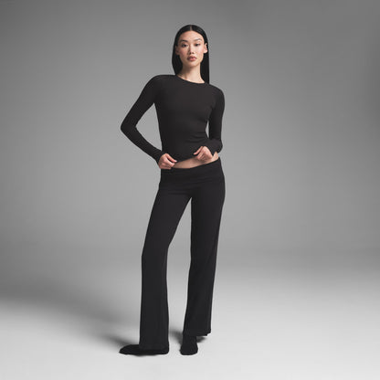Cotton Rib Long Sleeve T-shirt