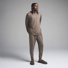 OUTDOOR JERSEY MENS CLASSIC HOODIE | TRUFFLE