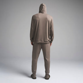 OUTDOOR JERSEY MENS CLASSIC HOODIE | TRUFFLE