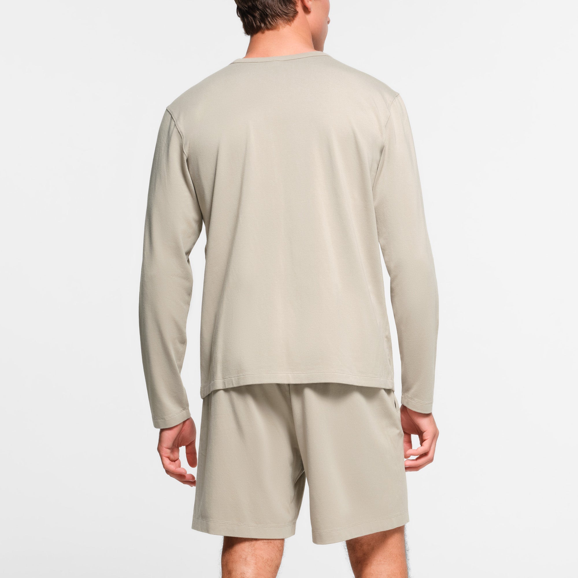 JERSEY LOUNGE MENS RELAXED LONG SLEEVE T-SHIRT | SHALE