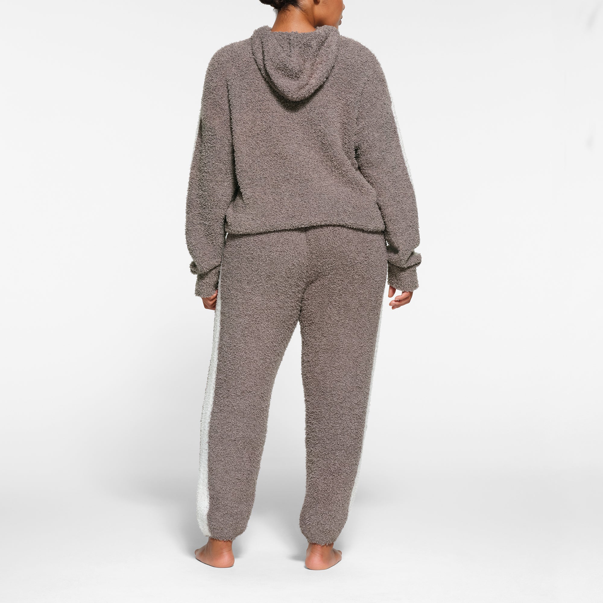 COZY KNIT UNISEX HOODIE | GREY CHALK MULTI