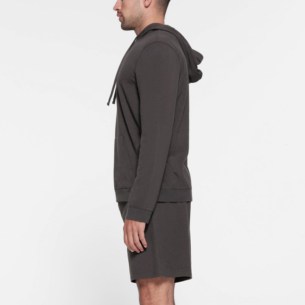 JERSEY LOUNGE MENS HOODIE | ASH