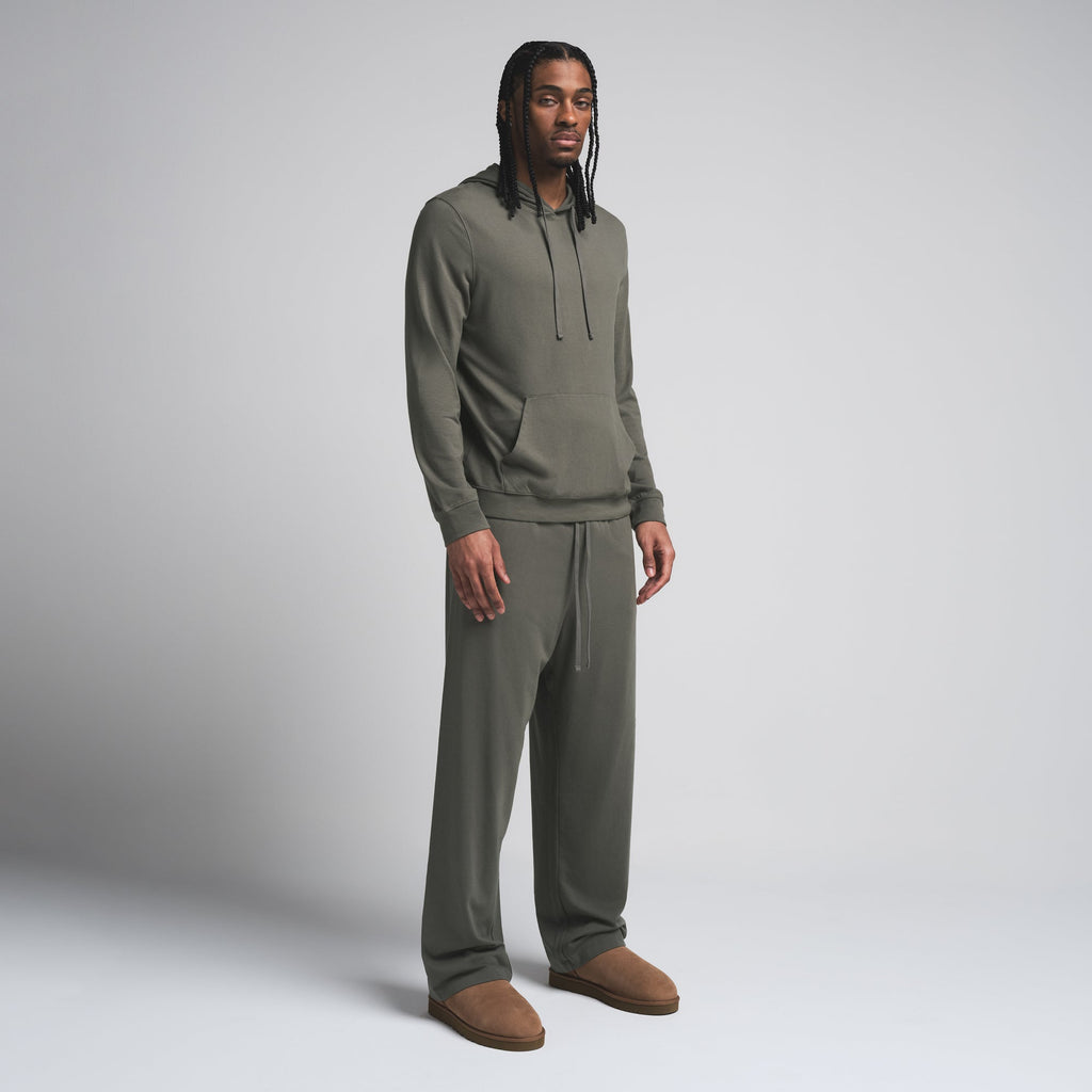 JERSEY LOUNGE MENS HOODIE | BASIL