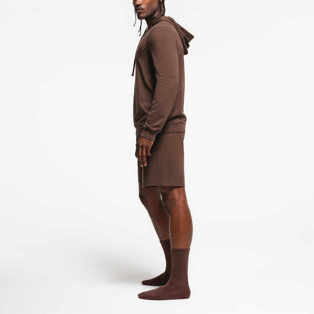 JERSEY LOUNGE MENS HOODIE | MUD