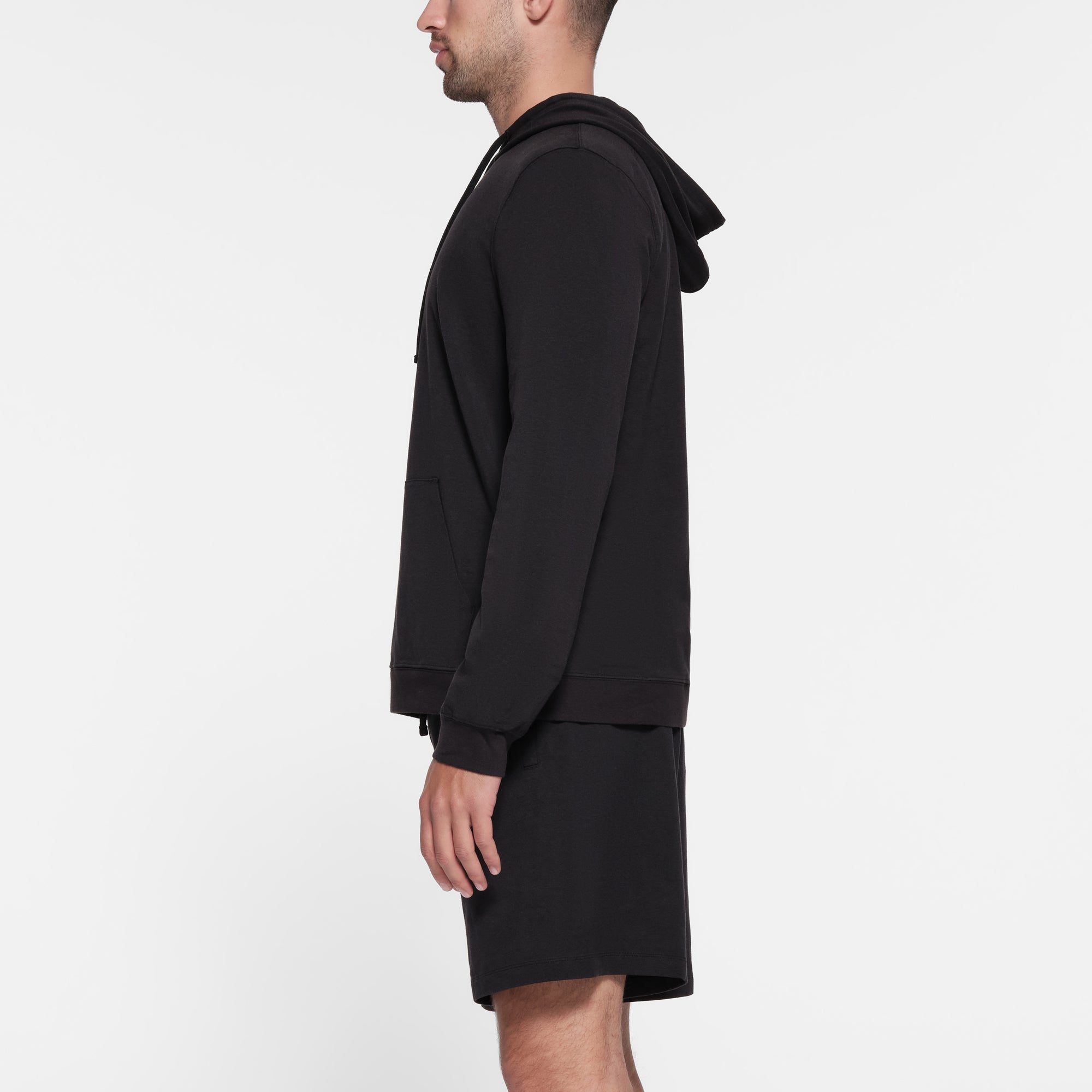 JERSEY LOUNGE MENS HOODIE | OBSIDIAN