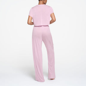 KIMS SLEEP CROPPED T-SHIRT | ORCHID