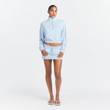 Drapey French Terry Half Zip