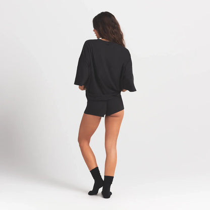 WORN IN JERSEY HEART OVERSIZED T-SHIRT | WASHED ONYX