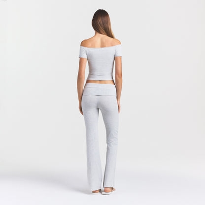 Cotton Jersey Off the Shoulder Top