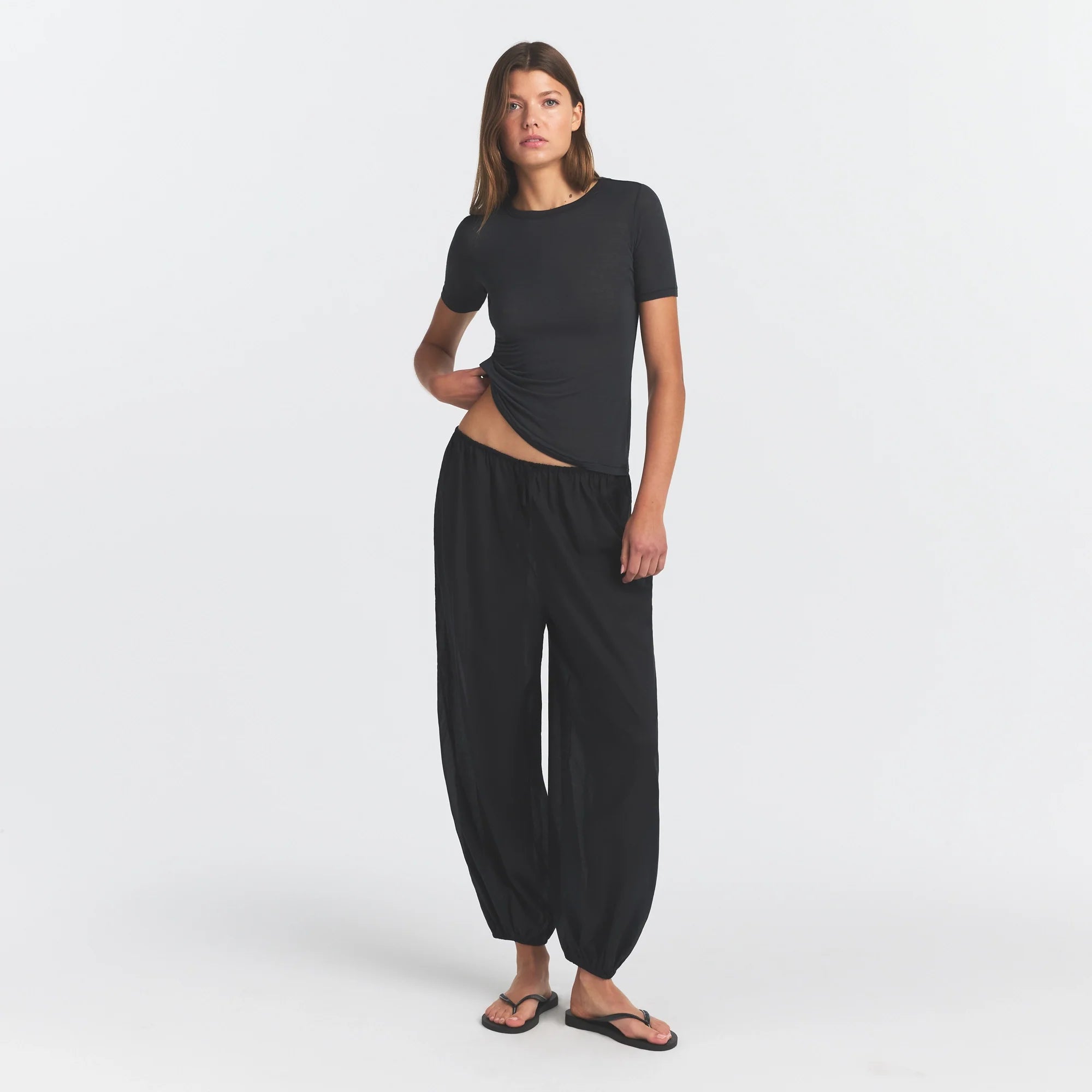 Sheer Modal Long T-shirt