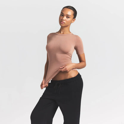 Sheer Modal Long T-shirt