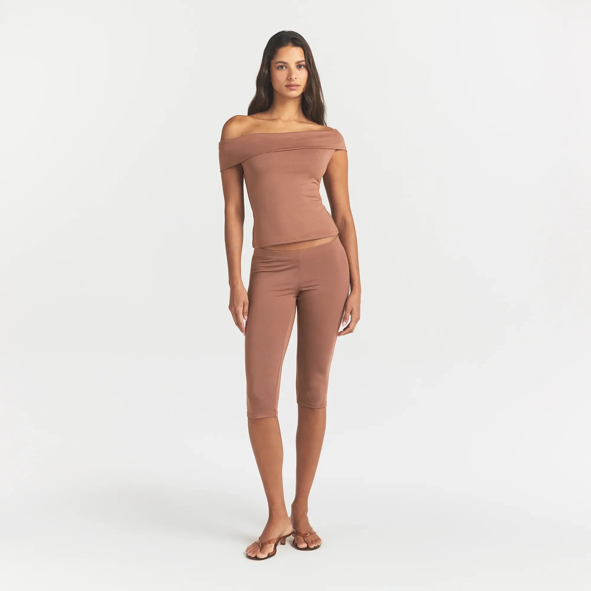 Smooth Layers Asymmetrical Off the Shoulder Top