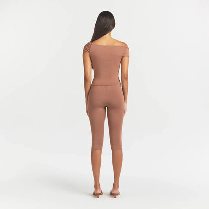 Smooth Layers Asymmetrical Off the Shoulder Top