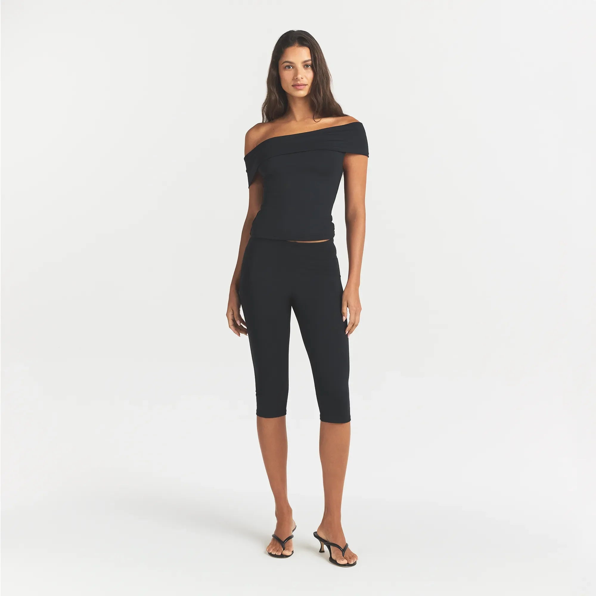 Smooth Layers Asymmetrical Off the Shoulder Top