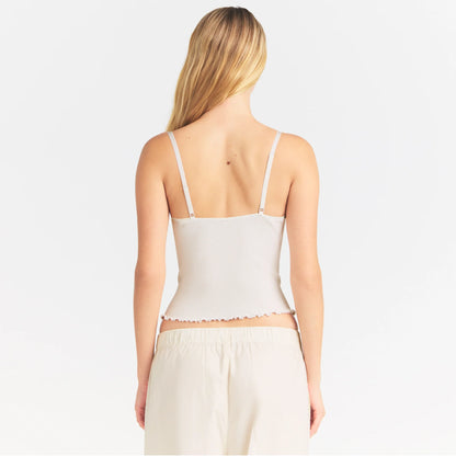 Rib Knit Lace Cami