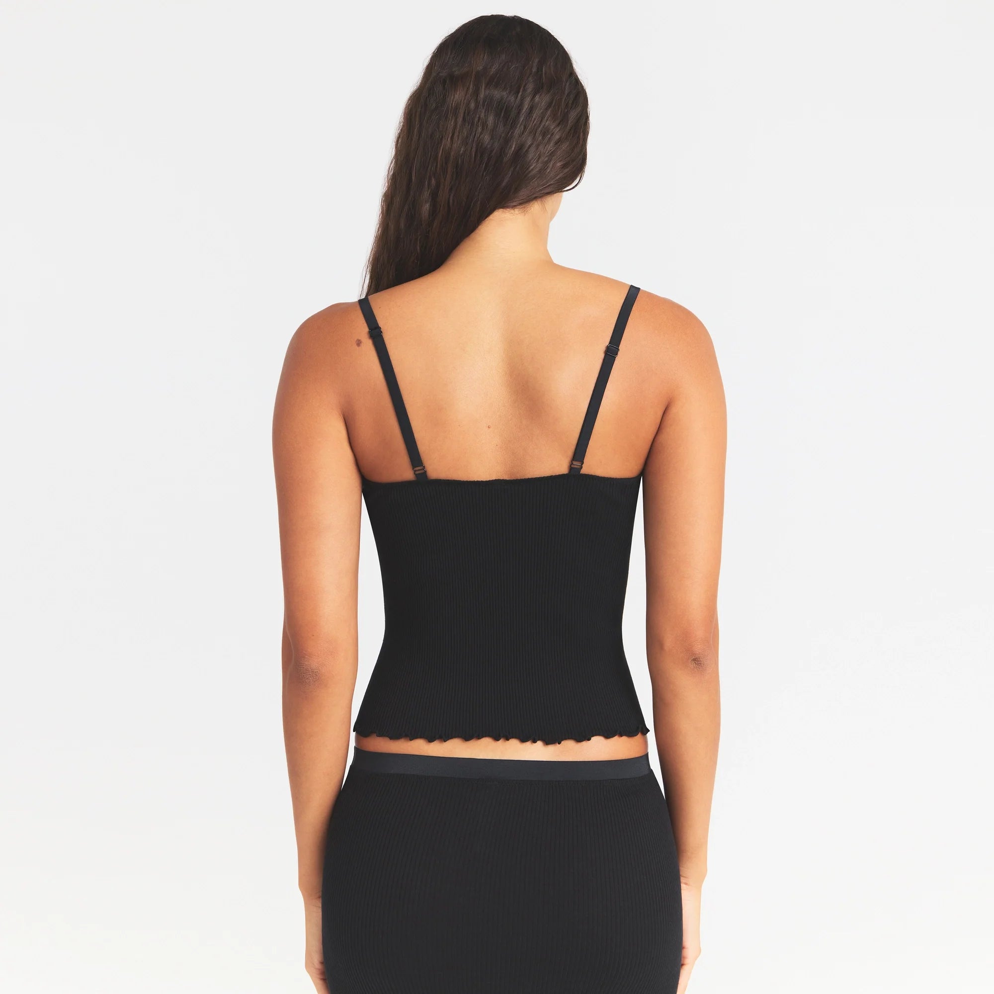 Rib Knit Lace Cami