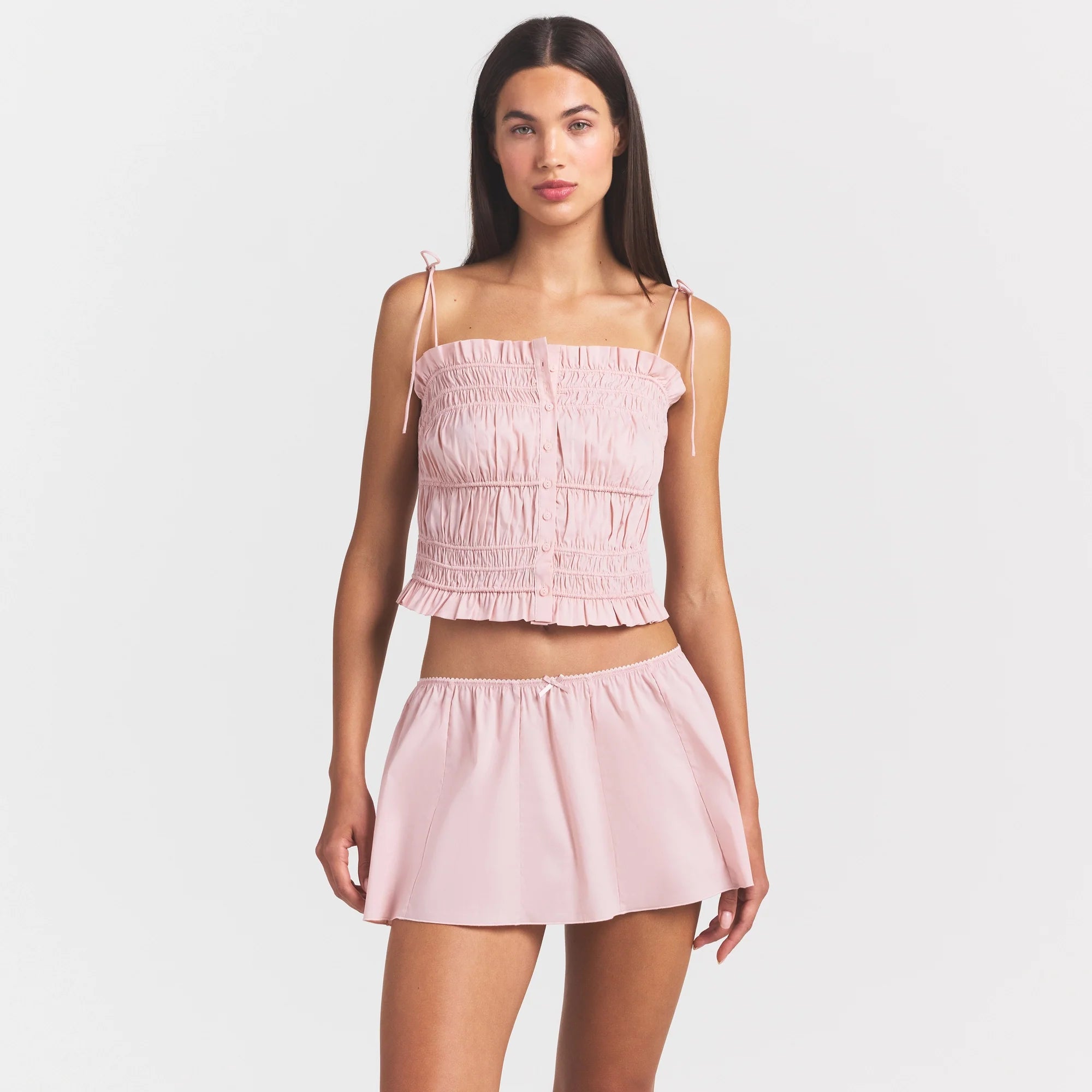 Poplin Apparel Ruffle Cami