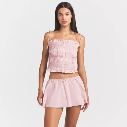 Poplin Apparel Ruffle Cami
