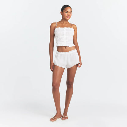 Poplin Apparel Ruffle Cami
