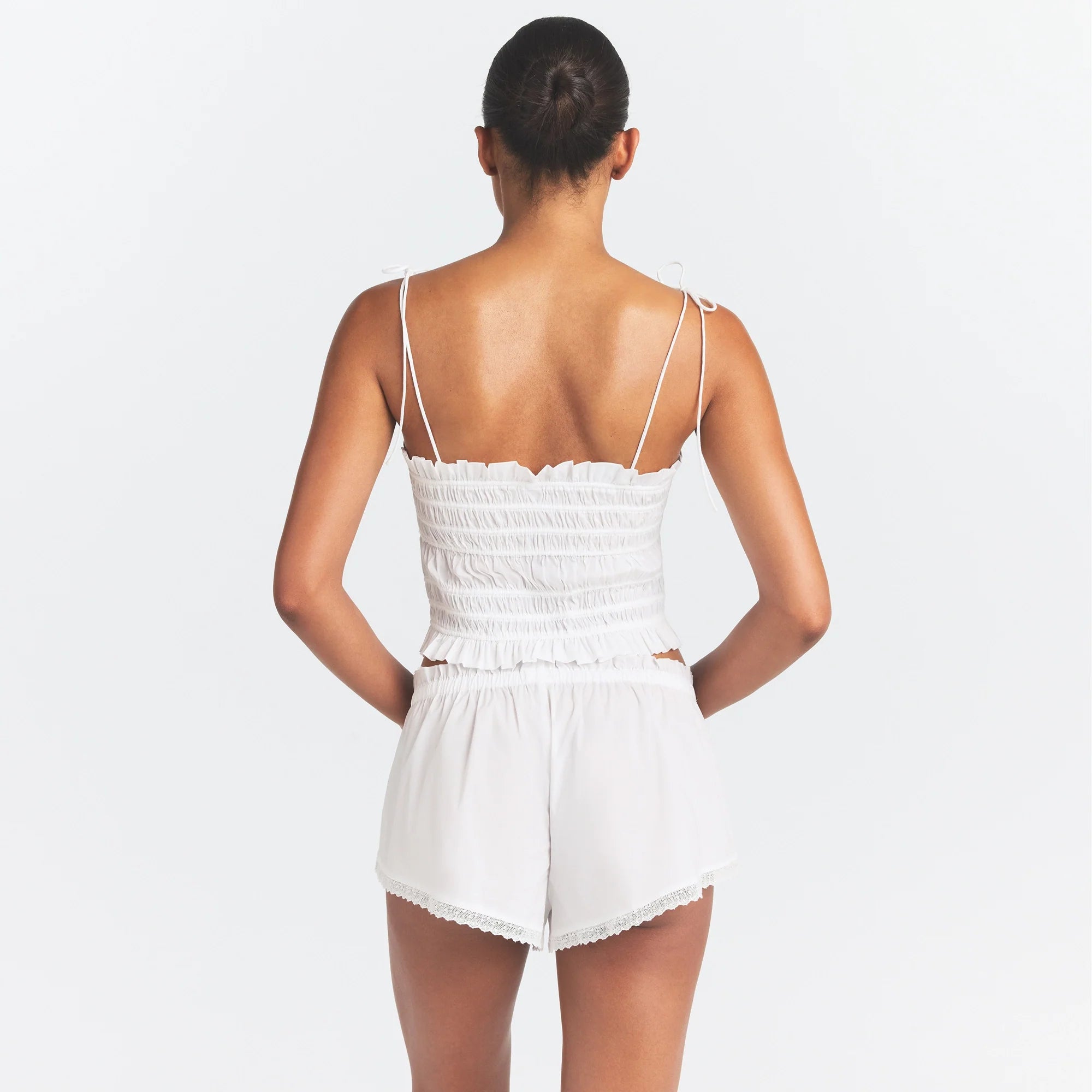 Poplin Apparel Ruffle Cami