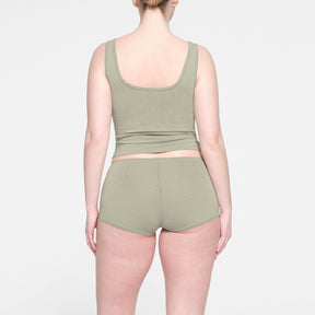MICRO POINTELLE HENLEY TANK | TALC