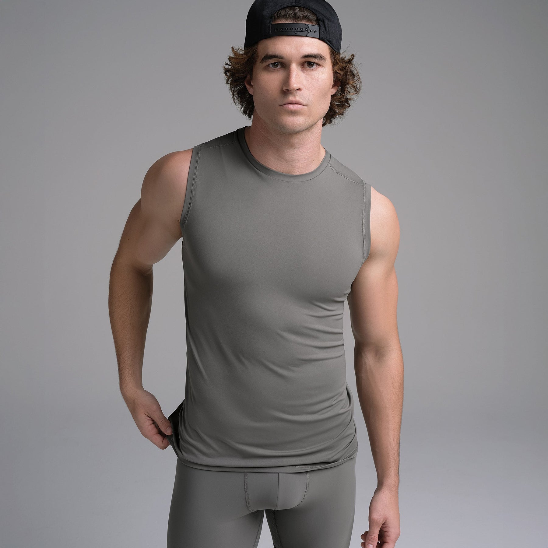 SKIMS FLEX MENS MUSCLE TANK | GUNMETAL