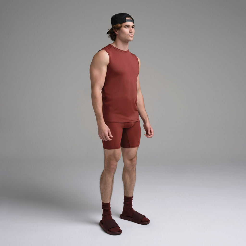SKIMS FLEX MENS MUSCLE TANK | SANGRIA