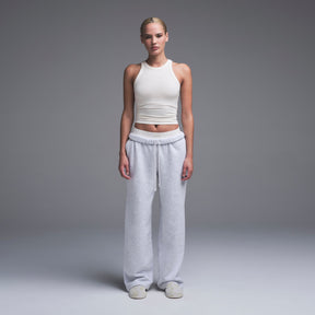 COTTON JERSEY CREW NECK TANK | MARBLE