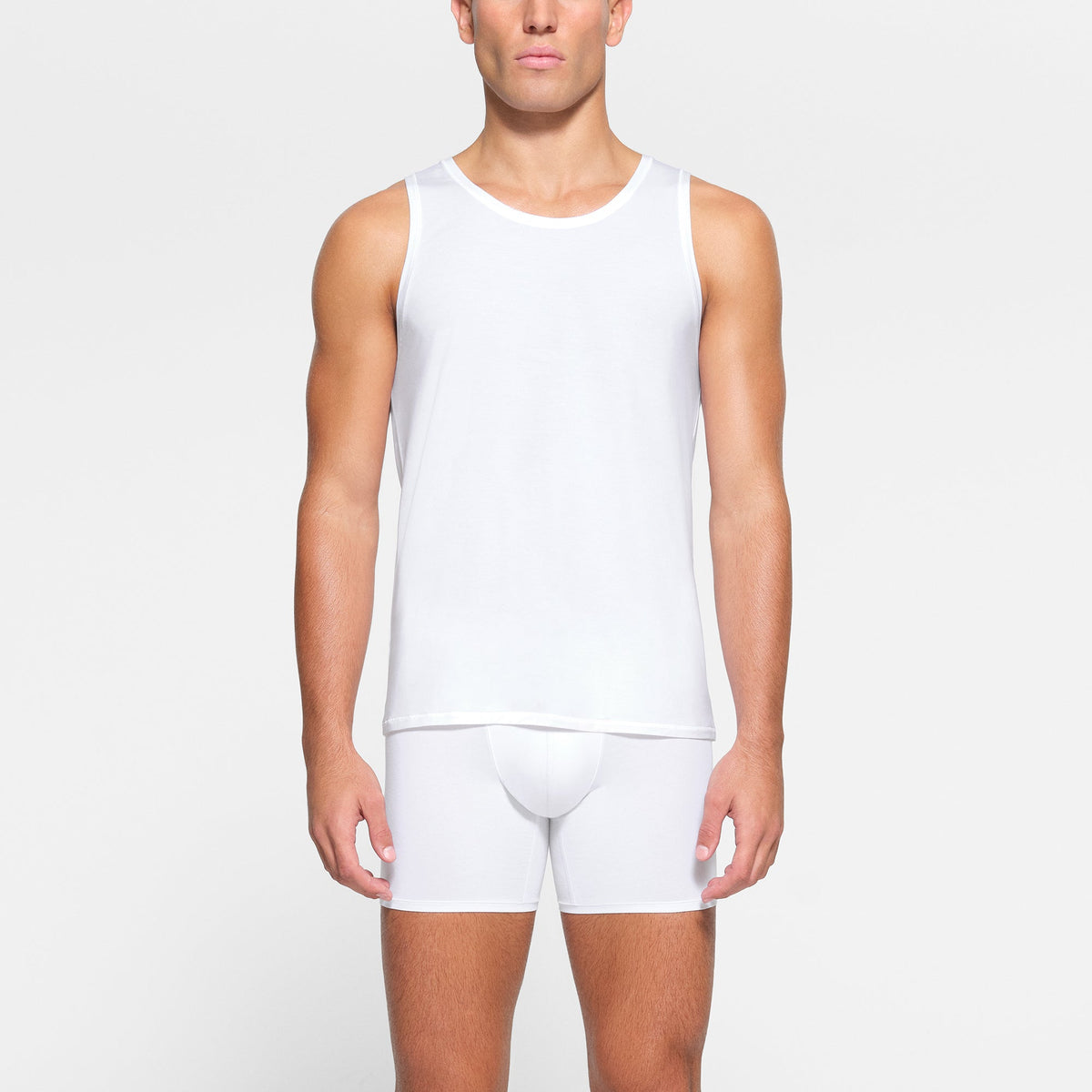 SKIMS STRETCH MENS TANK 3-PACK | CHALK