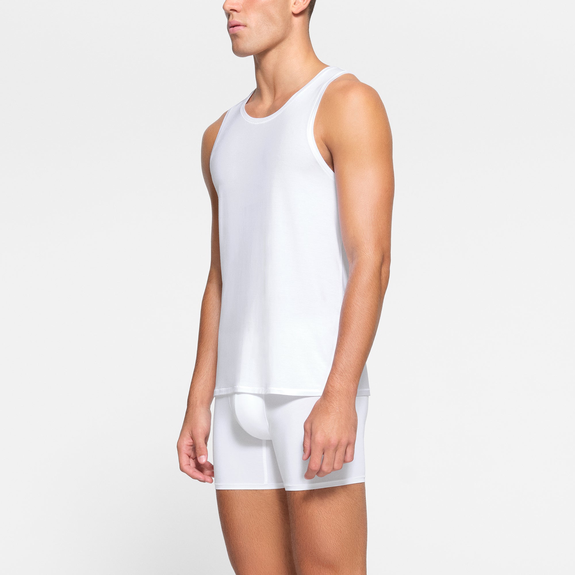 SKIMS STRETCH MENS TANK 3-PACK | CHALK