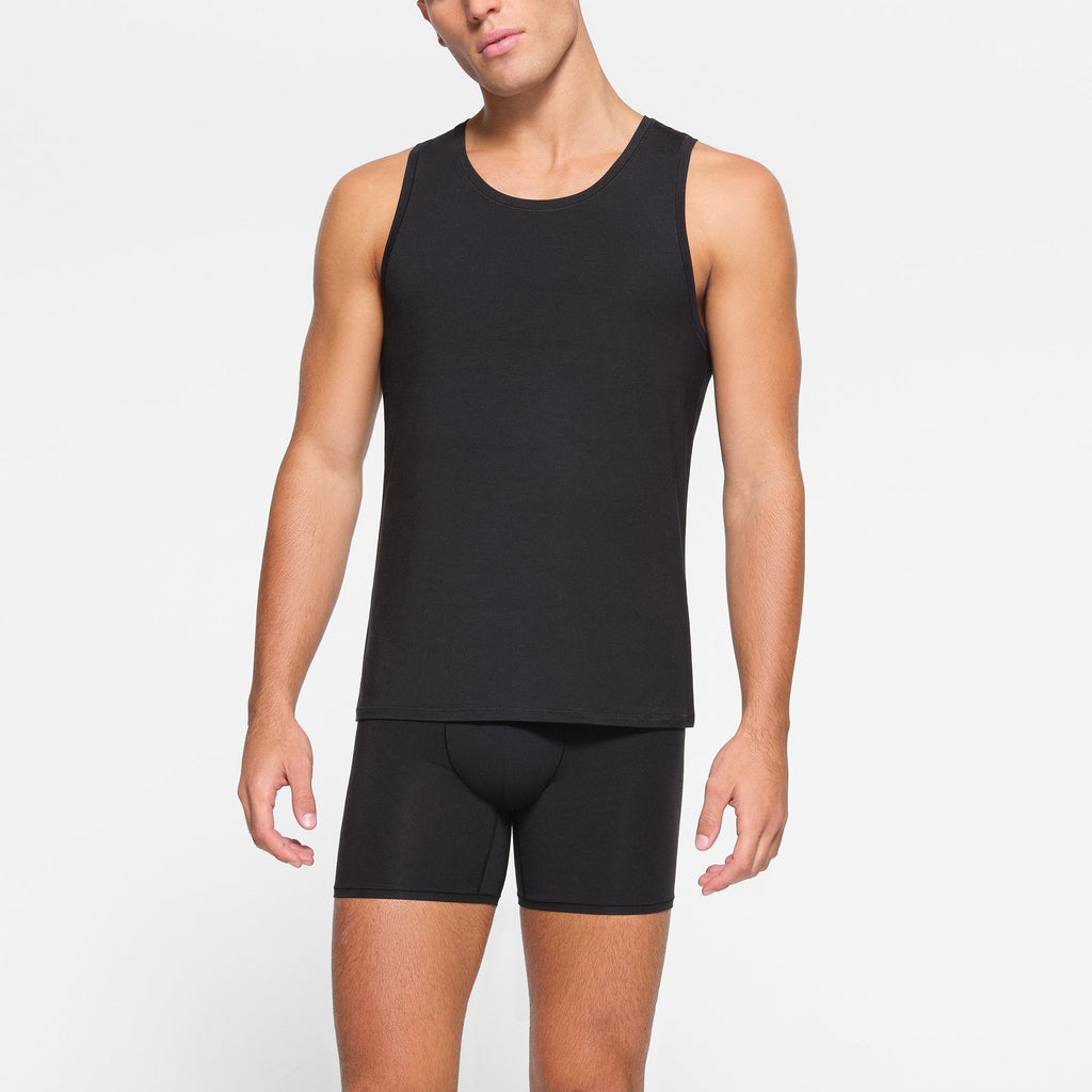 SKIMS STRETCH MENS TANK 3-PACK | OBSIDIAN