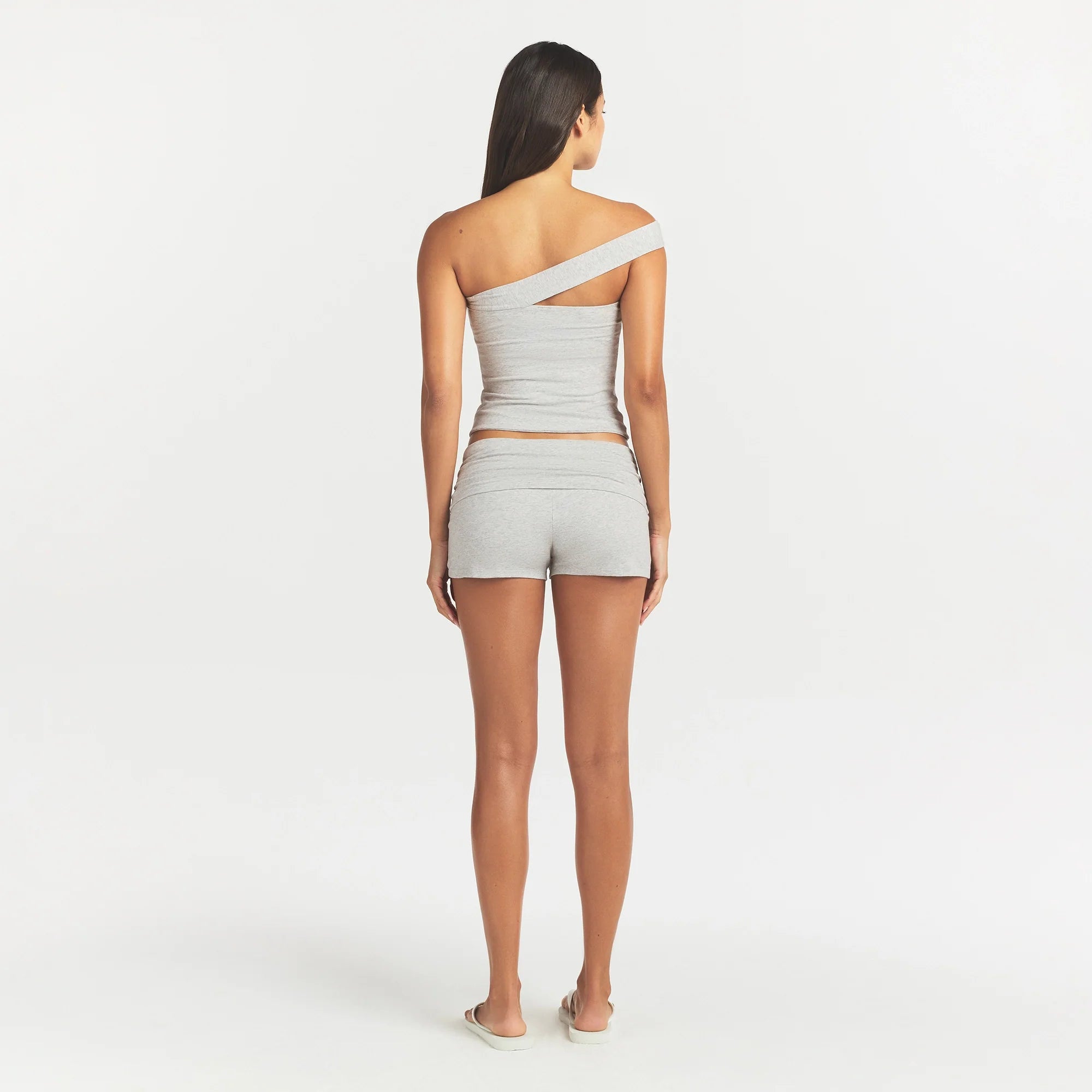 Cotton Jersey Asymmetrical Top