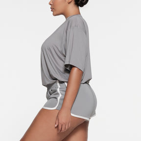 SKIMS TRACK MESH OVERSIZED T-SHIRT | PACIFIC