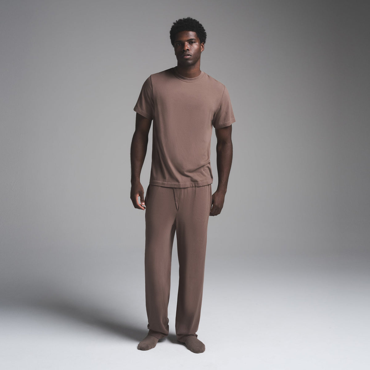 JERSEY SLEEP MENS T-SHIRT | UMBER