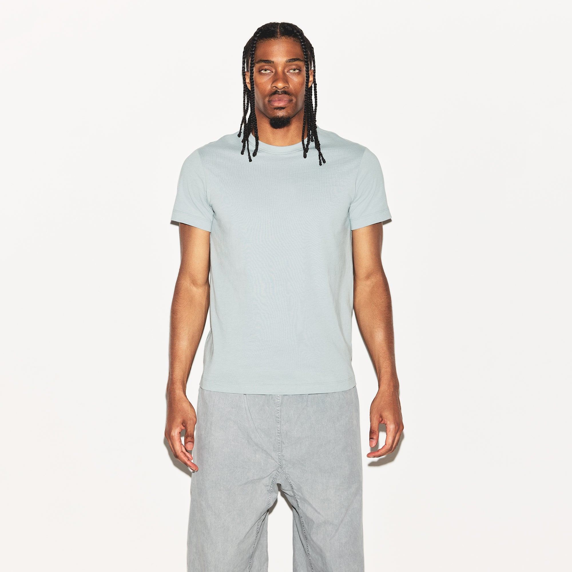 SKIMS COTTON MENS CLASSIC T-SHIRT | MERCURY