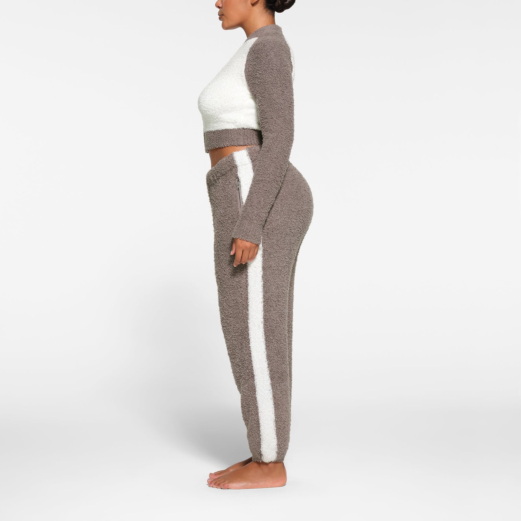 COZY KNIT ZIP UP | GREY CHALK MULTI