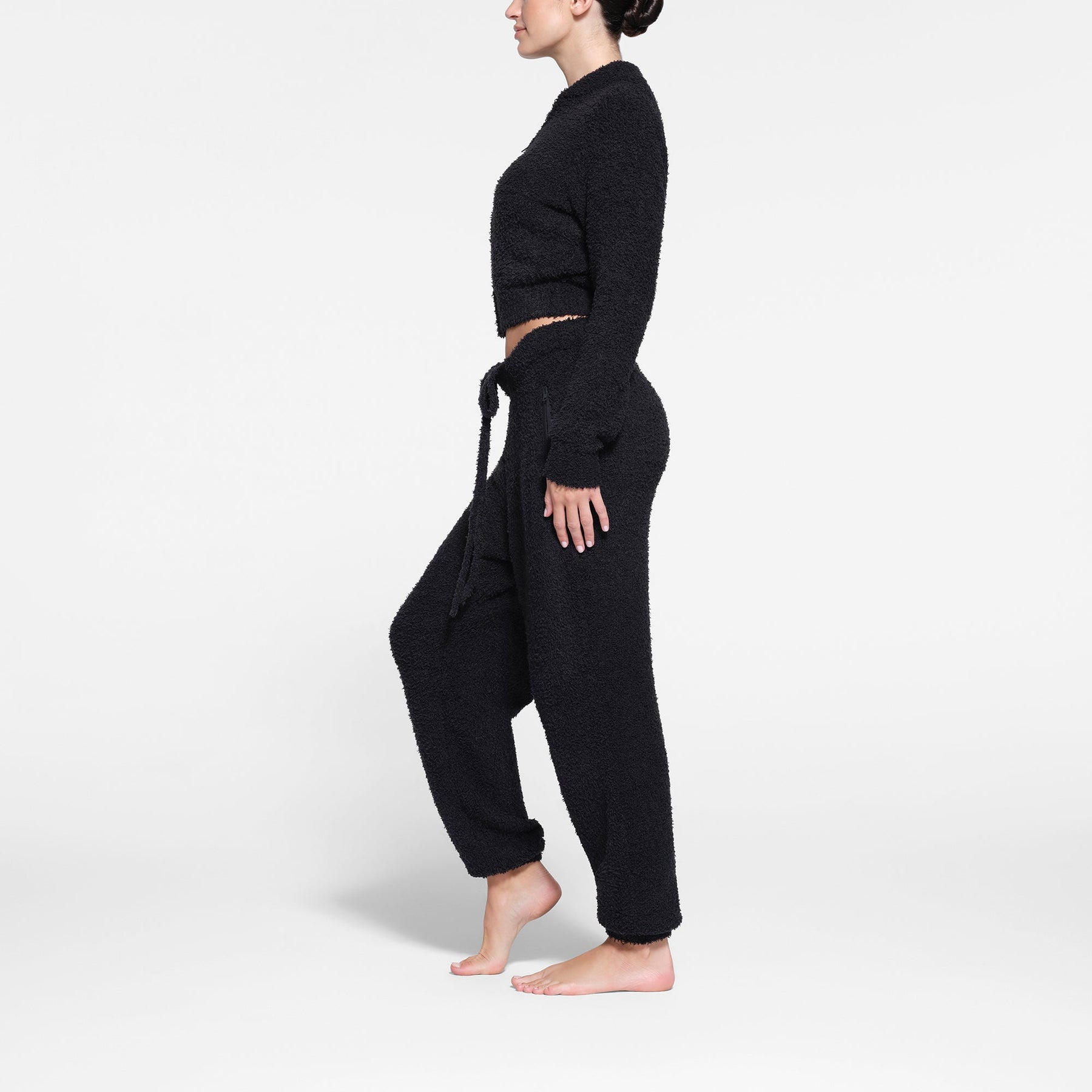COZY KNIT ZIP UP | ONYX