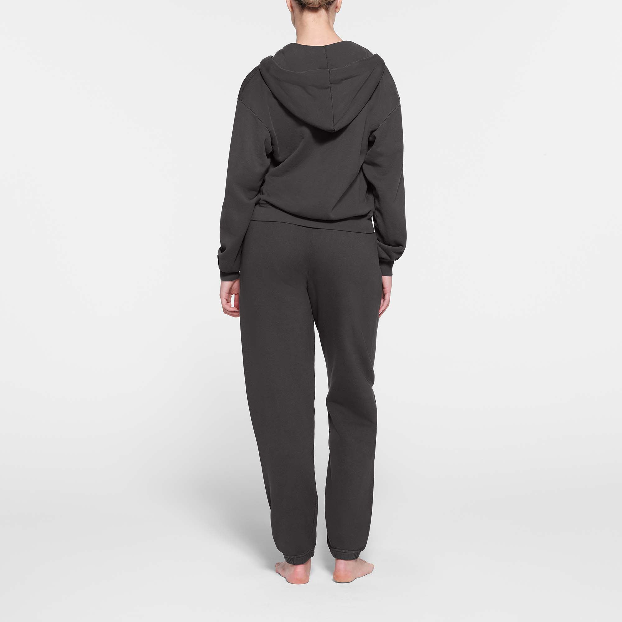 FRENCH TERRY CLASSIC ZIP UP HOODIE | ASH