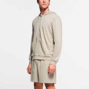 JERSEY LOUNGE MENS ZIP UP HOODIE | SHALE