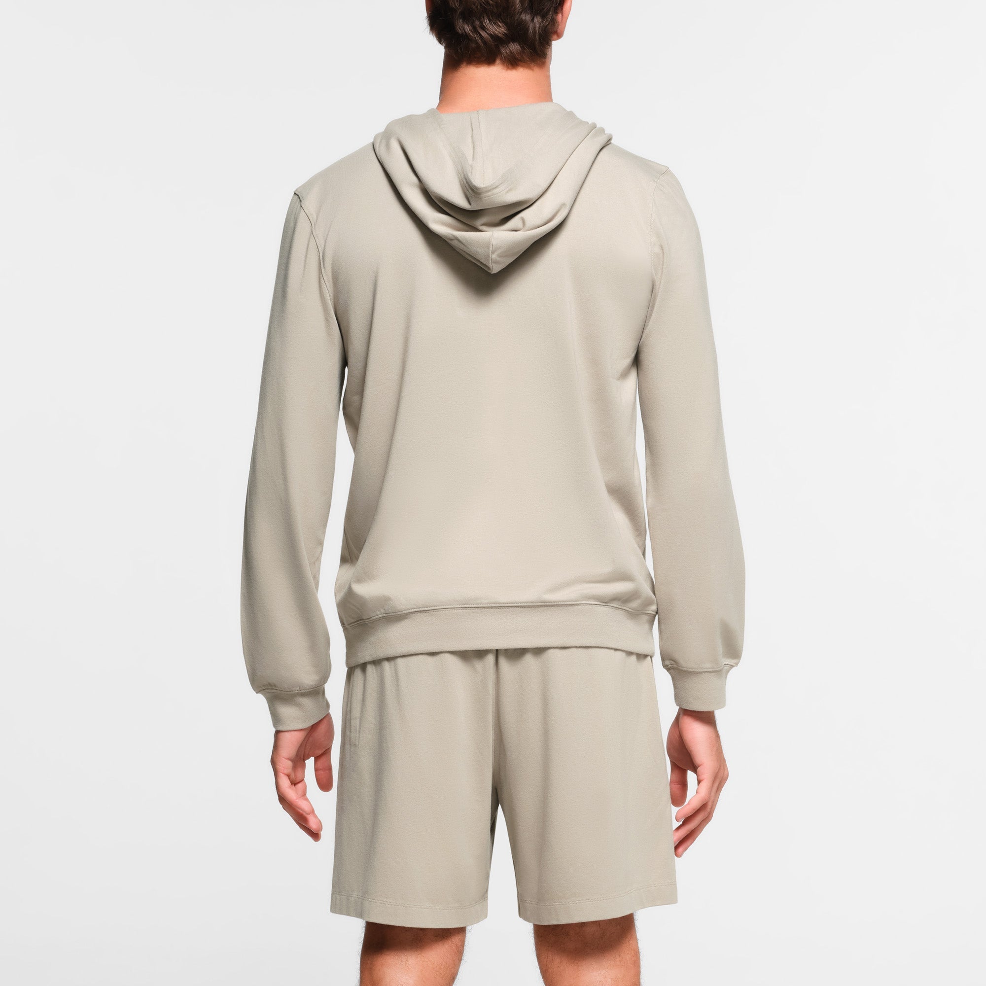 JERSEY LOUNGE MENS ZIP UP HOODIE | SHALE