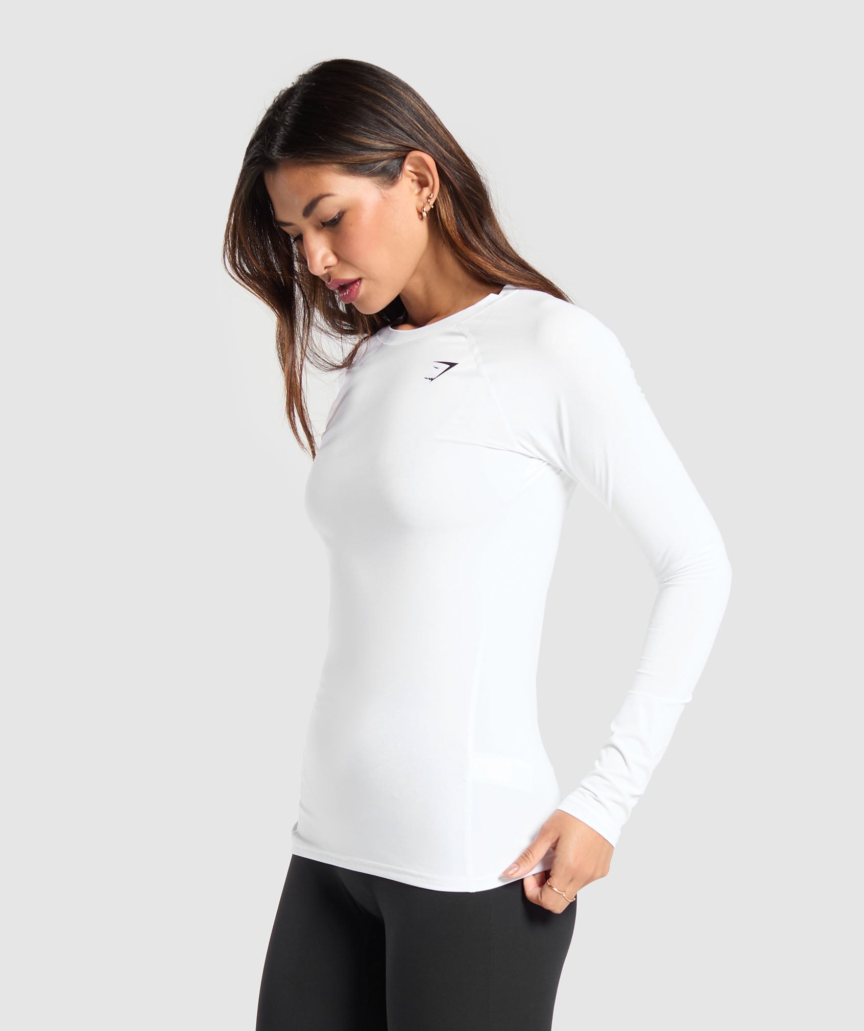 Gymshark Training Baselayer Long Sleeve Top - White