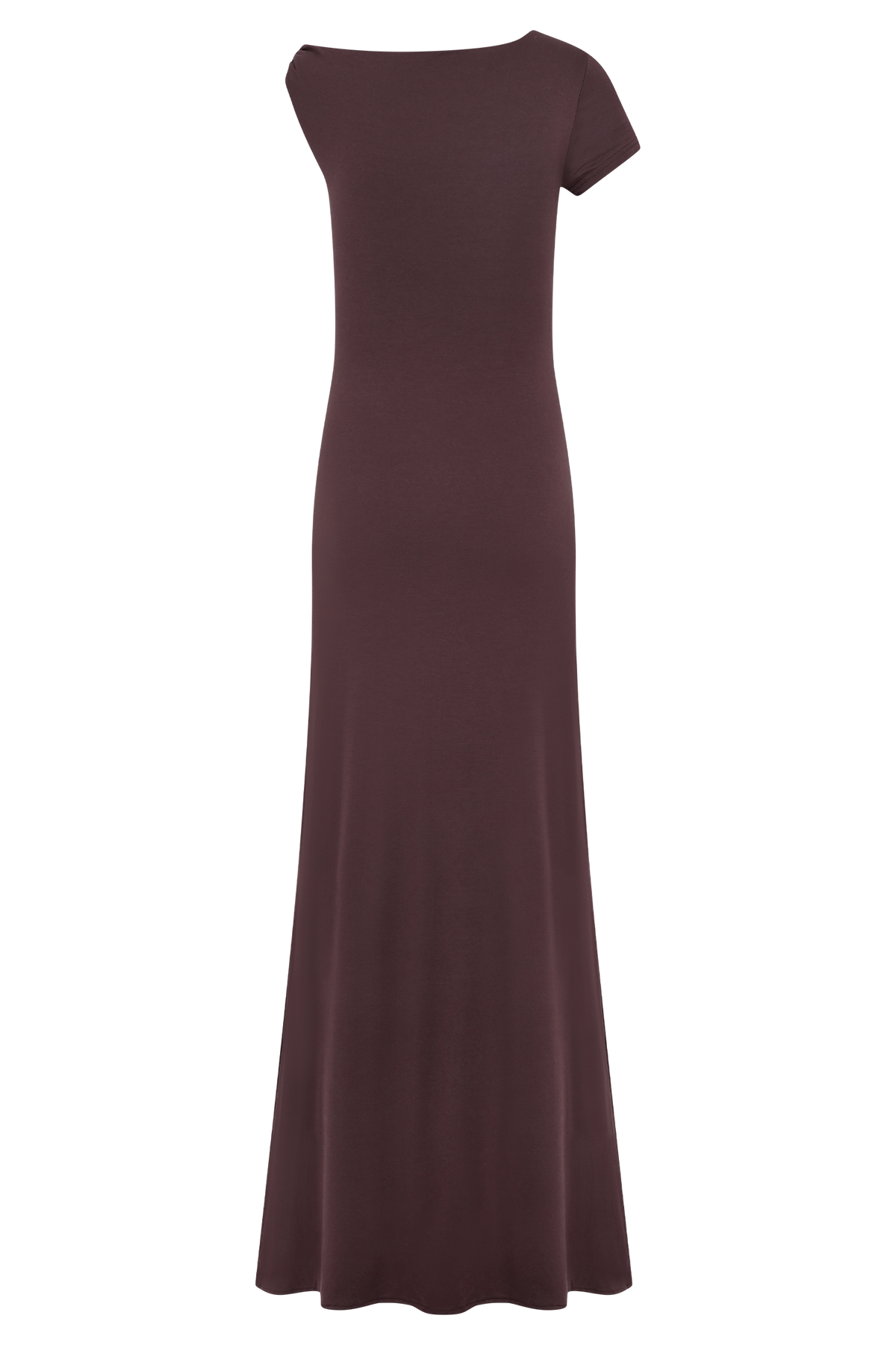 Tamsin Short Sleeve Modal Maxi Dress - Mahogany