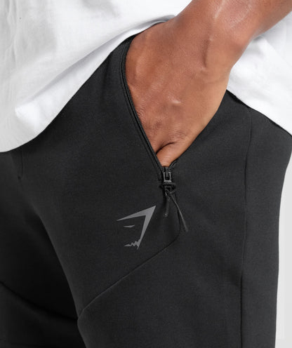 Gymshark Interlock Tech 6" Shorts - Black